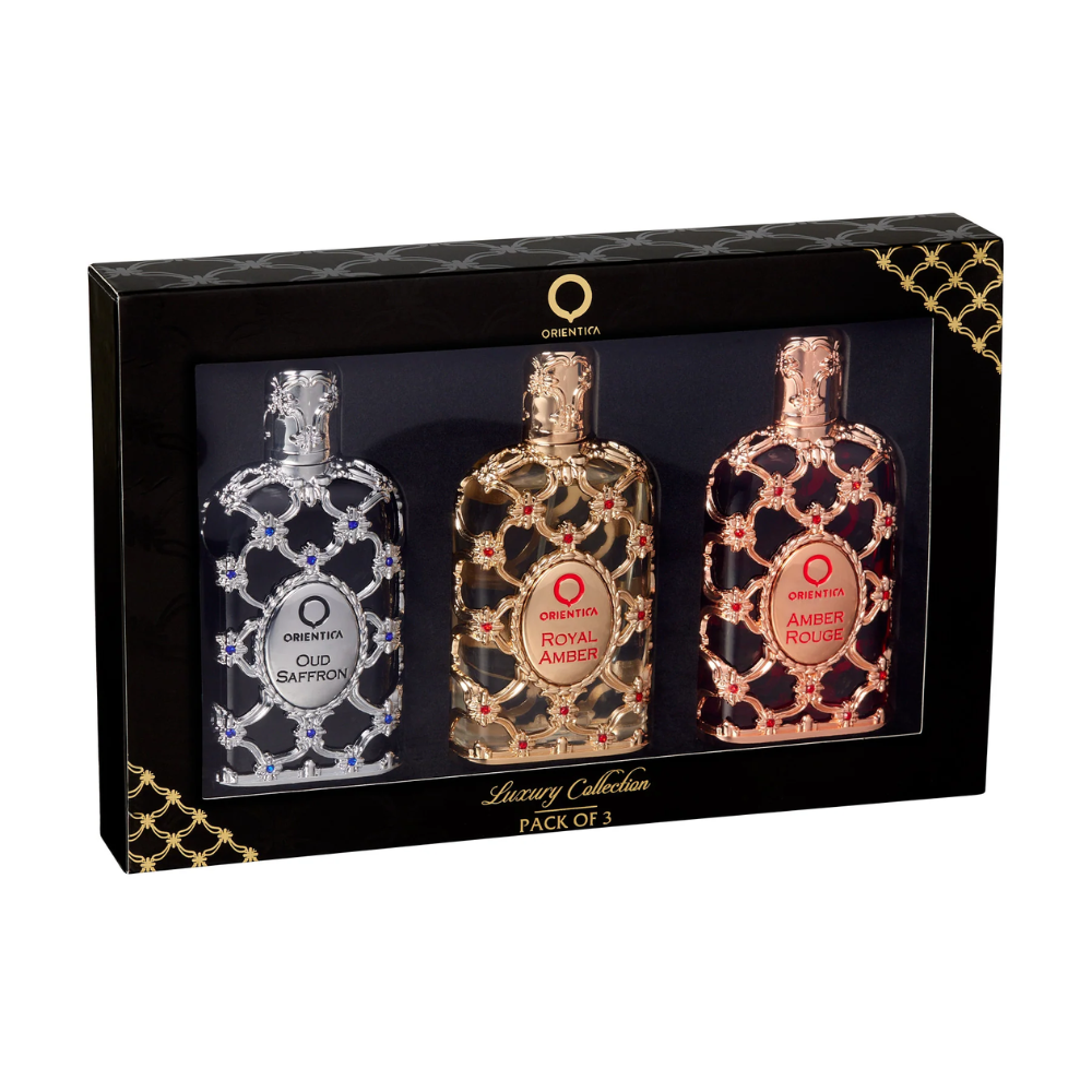 Orientica Luxury Collection Amber Rouge + Royal Amber + Oud Saffron