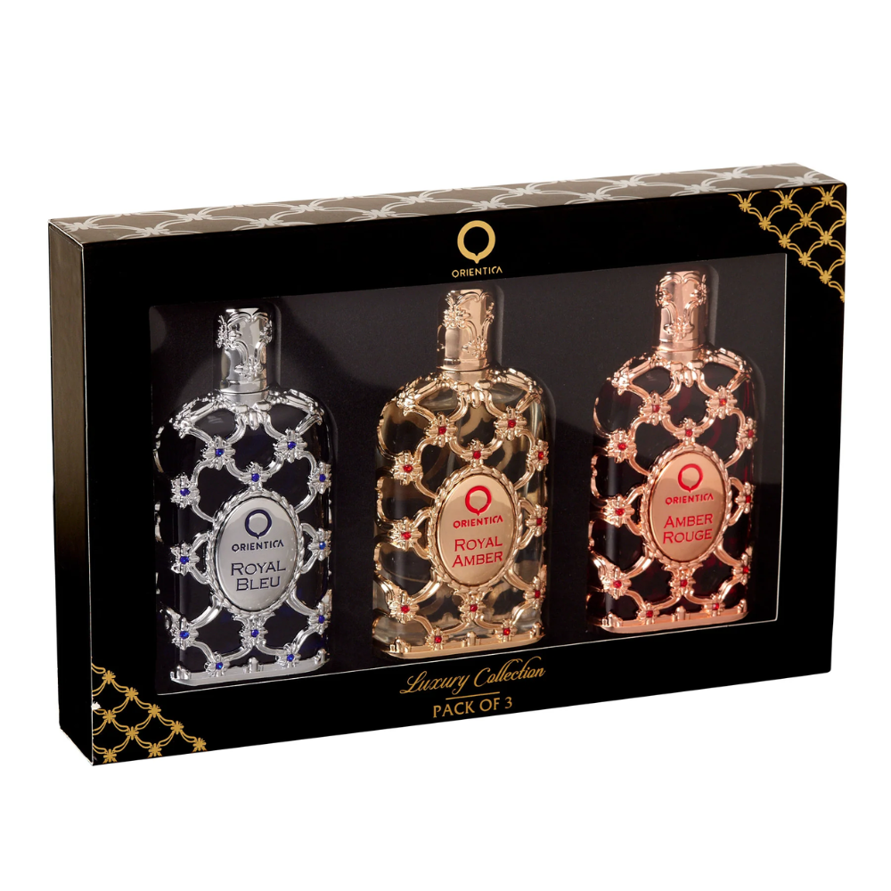 Orientica Luxury Collection Amber Rouge + Royal Amber + Royal Bleu