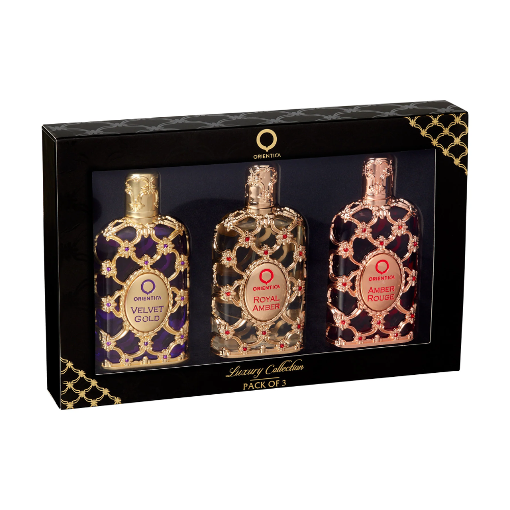 Orientica Luxury Collection Amber Rouge + Royal Amber + Velvet Gold