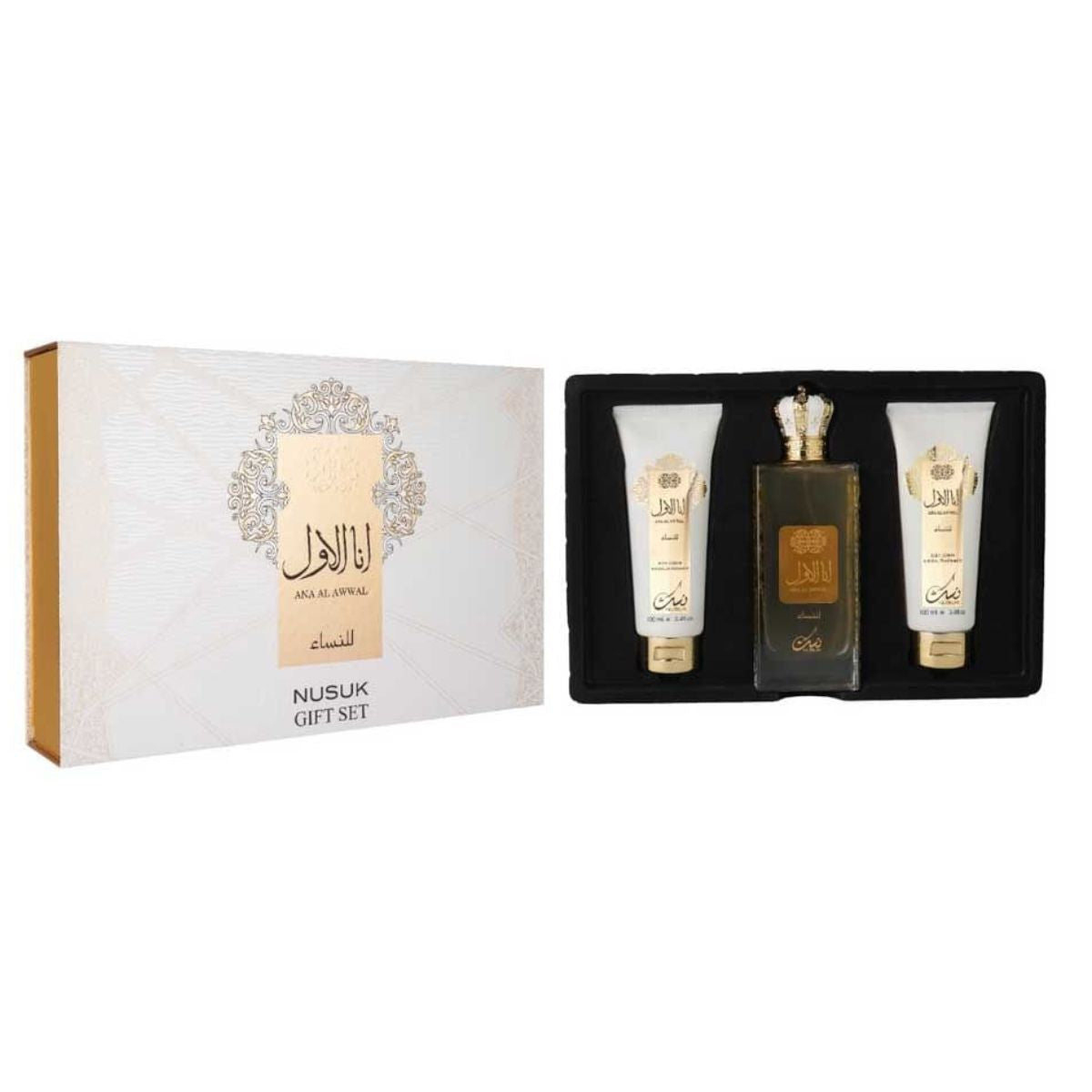Nusuk Ana Al Awwal Golden + Shower Gel+ Body Lotion