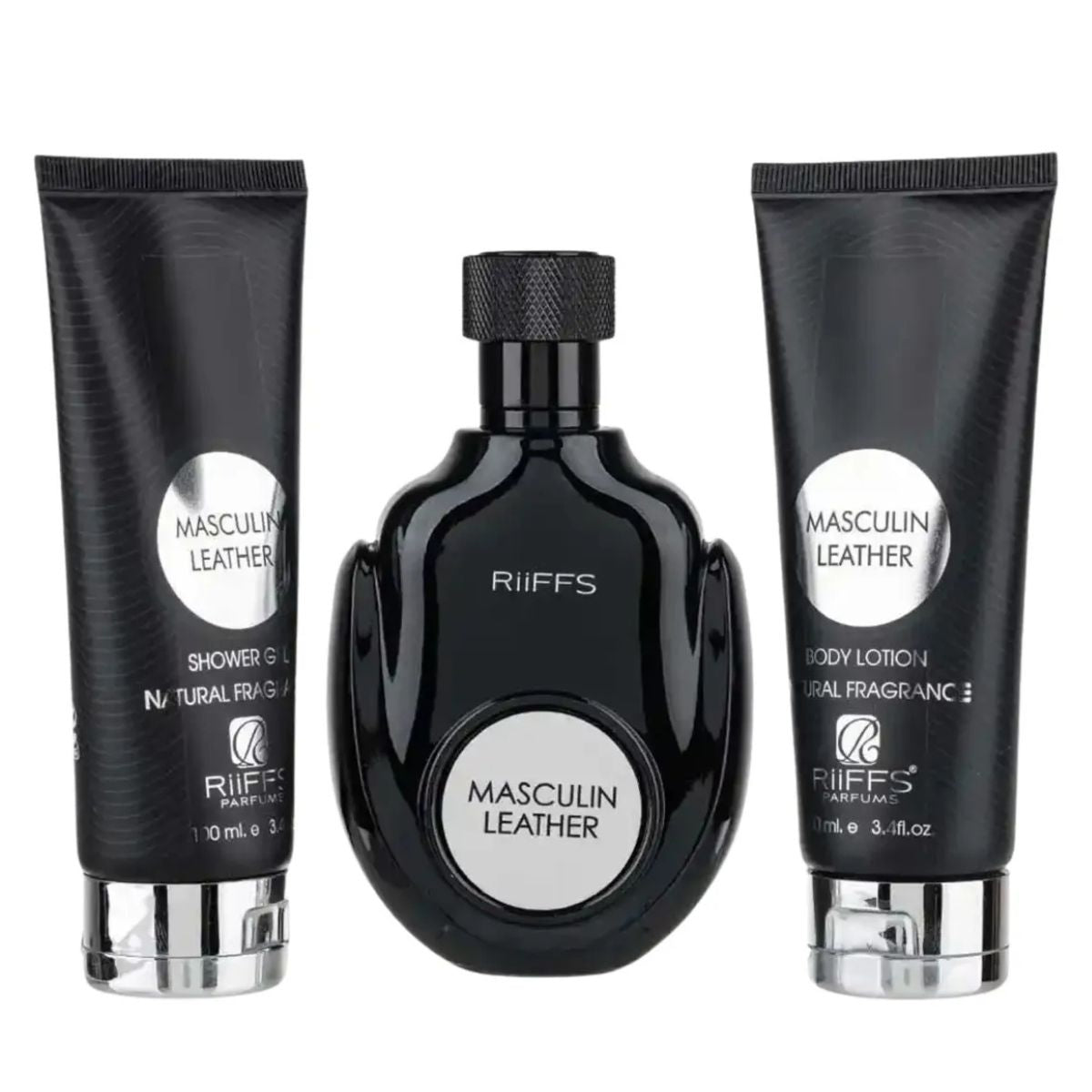 Riiffs Masculin Leather + Shower Gel + Body Lotion
