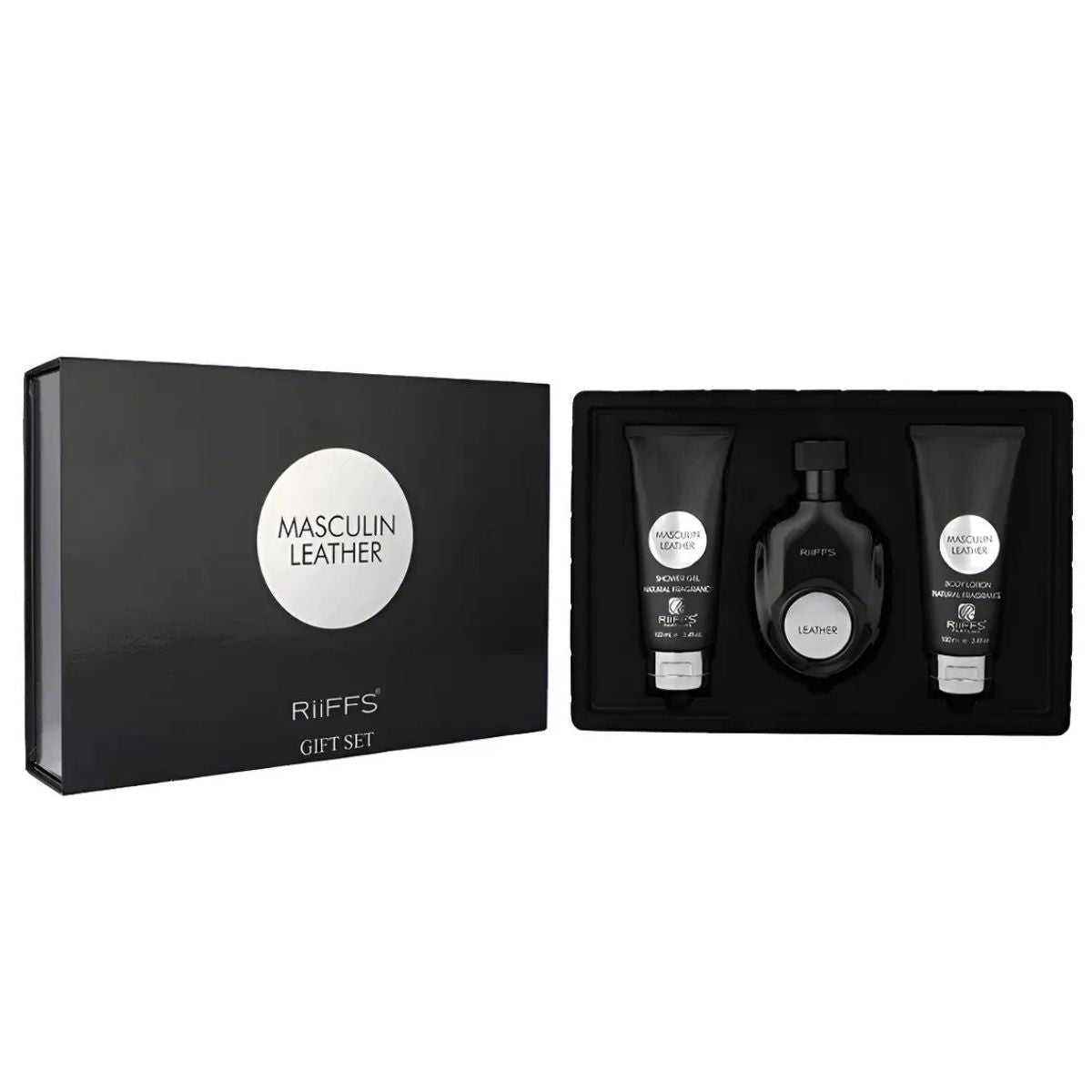 Riiffs Masculin Leather + Shower Gel + Body Lotion
