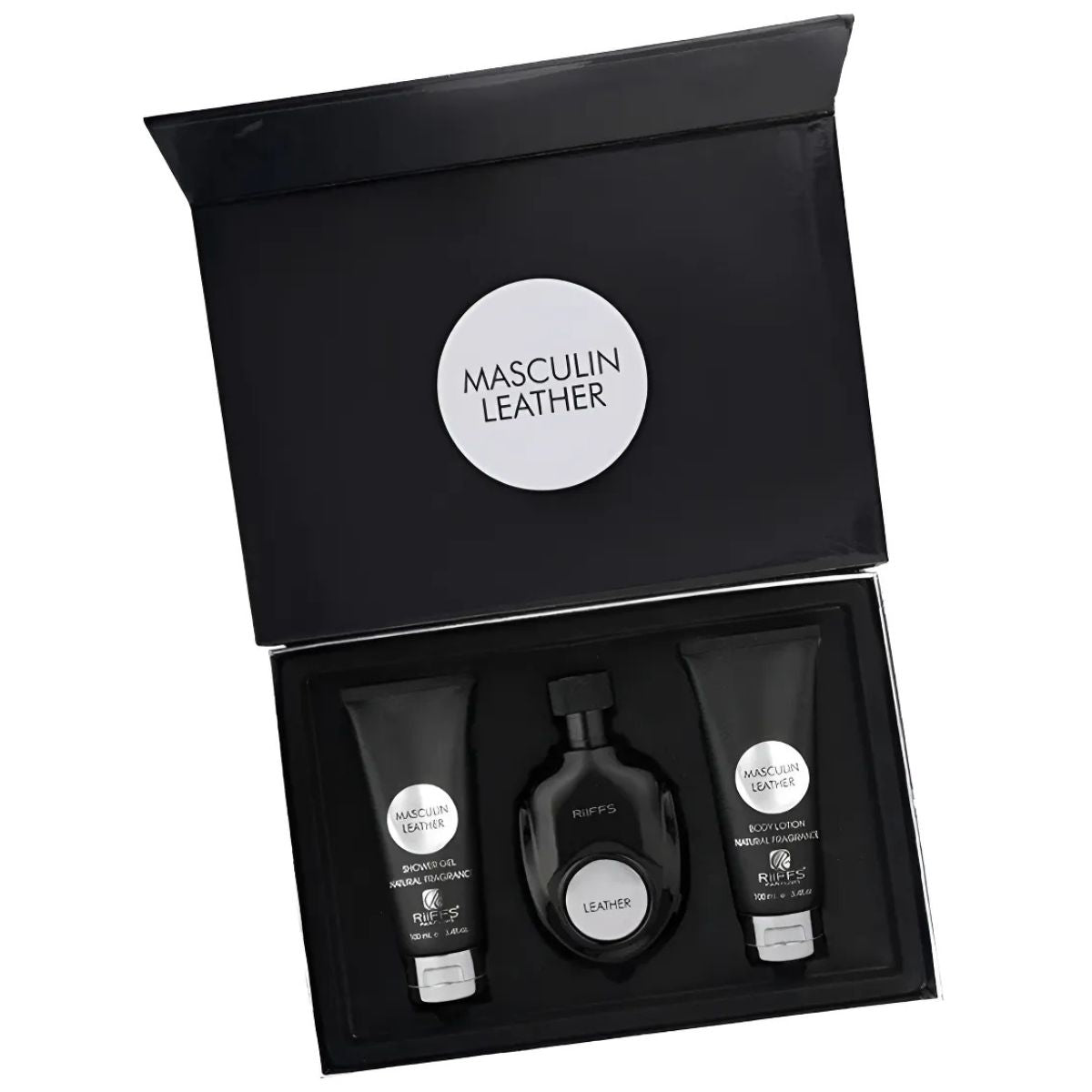 Riiffs Masculin Leather + Shower Gel + Body Lotion