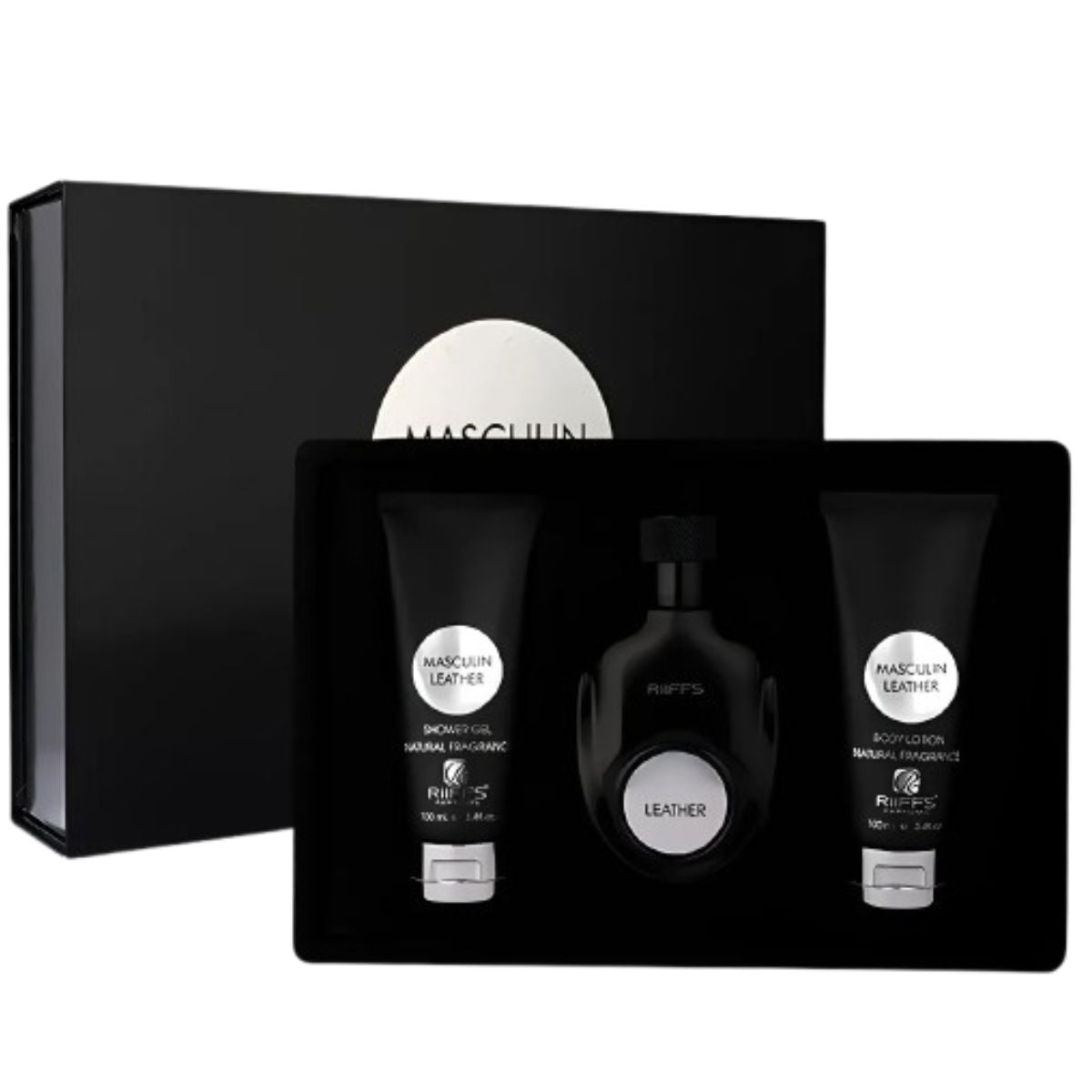Riiffs Masculin Leather + Shower Gel + Body Lotion