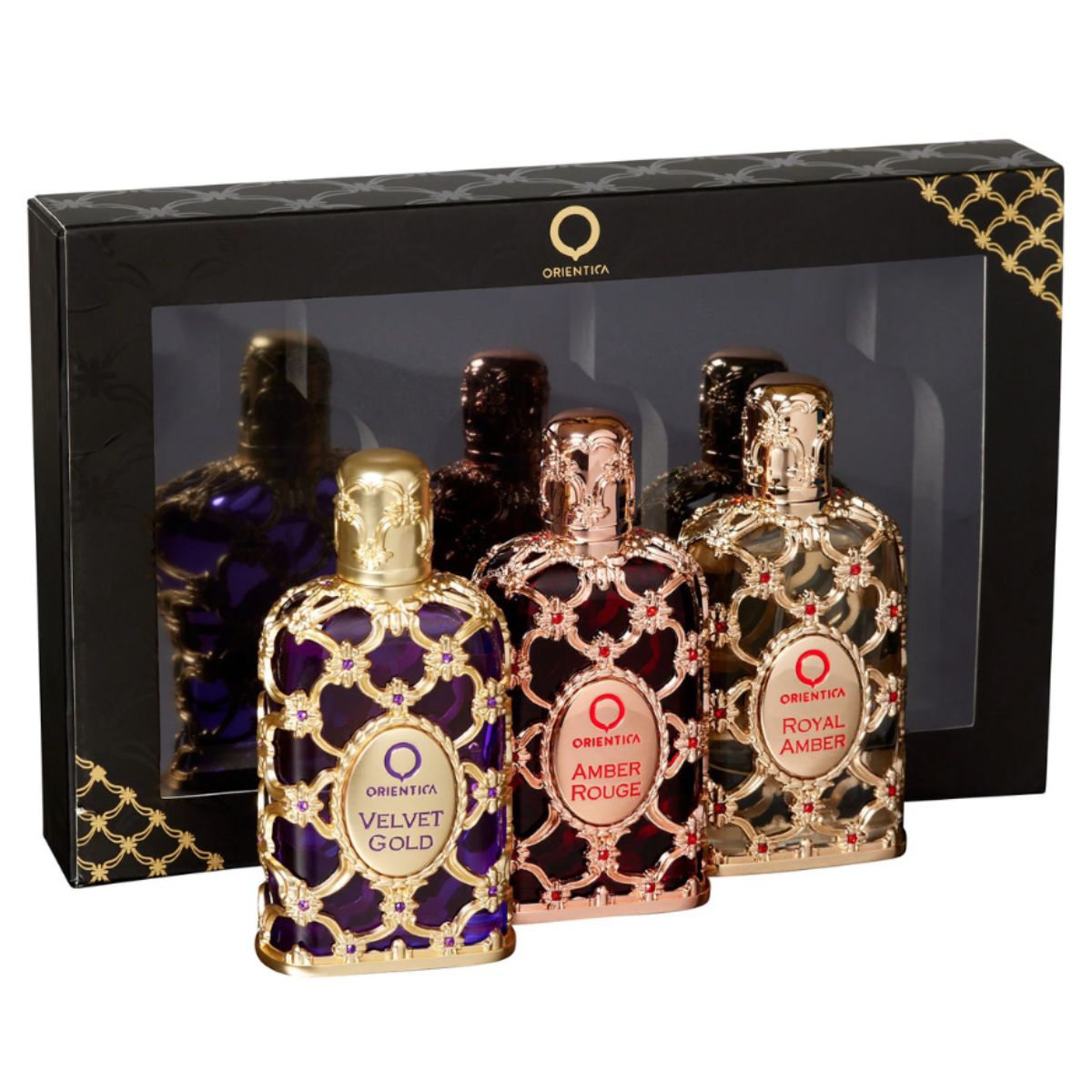 Orientica Luxury Collection Amber Rouge + Royal Amber + Velvet Gold