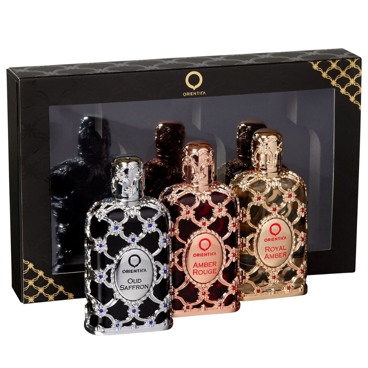 Orientica Luxury Collection Amber Rouge + Royal Amber + Oud Saffron