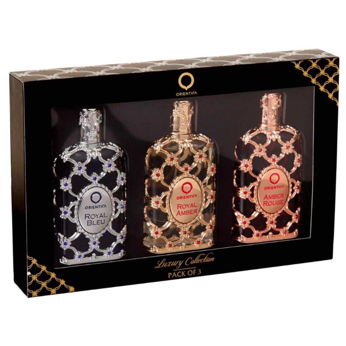 Orientica Luxury Collection Amber Rouge + Royal Amber + Royal Bleu