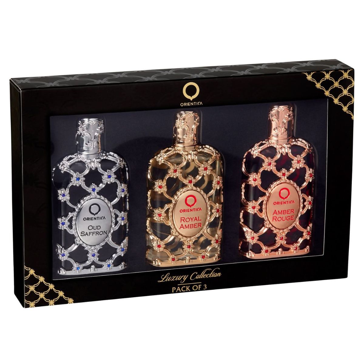 Orientica Luxury Collection Amber Rouge + Royal Amber + Oud Saffron