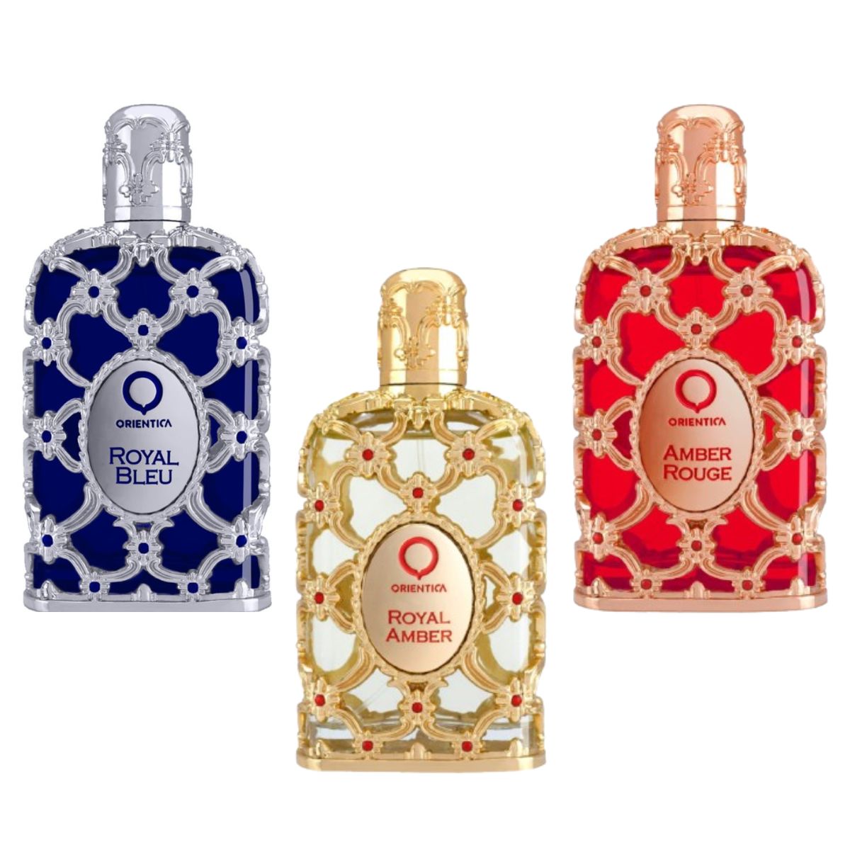 Orientica Luxury Collection Amber Rouge + Royal Amber + Royal Bleu