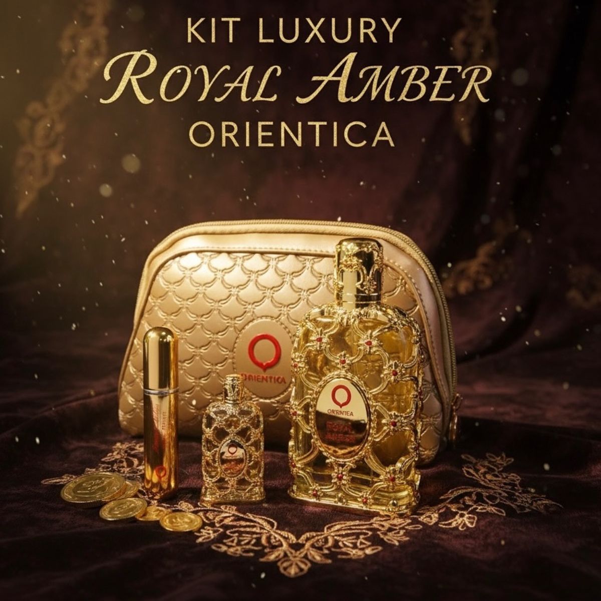 Kit Orientica Royal Amber Eau de Parfum 80ml e 7,5ml