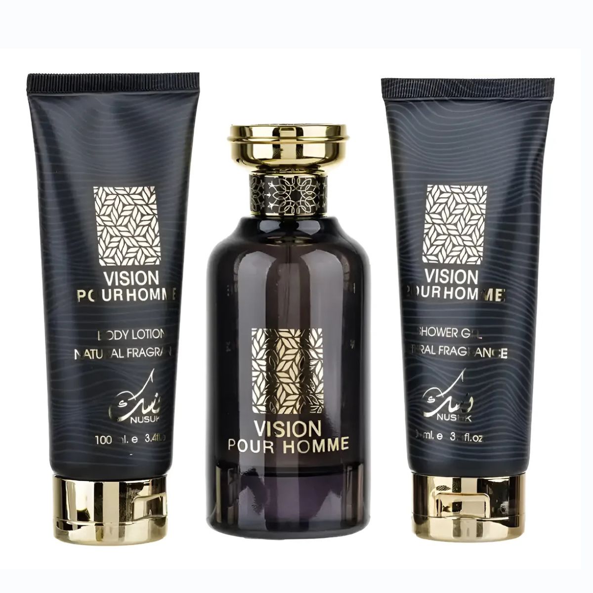 Nusuk Vision Pour Homme + Shower Gel + Body Lotion