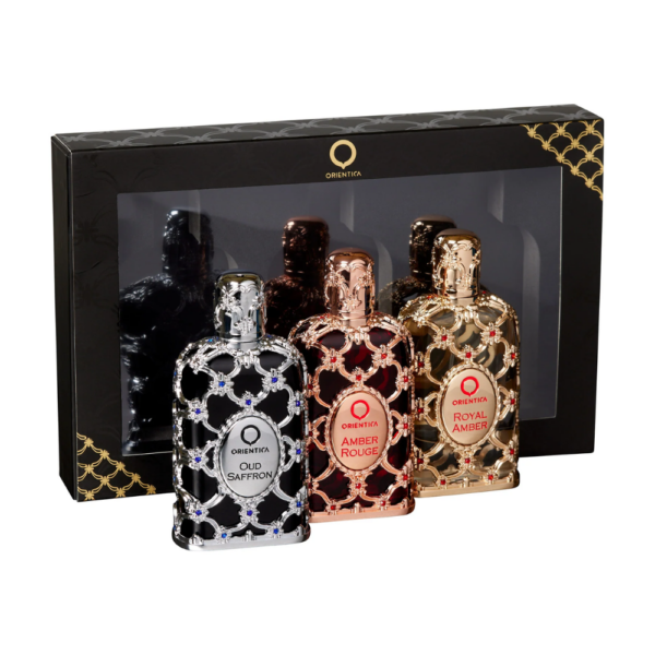 Kit de Perfumes Luxury Collection Amber Rouge + Royal Amber + Oud Saffron Eau de Parfum - 3 x 30ml - Perfume Feminino - Orientica - Image 2