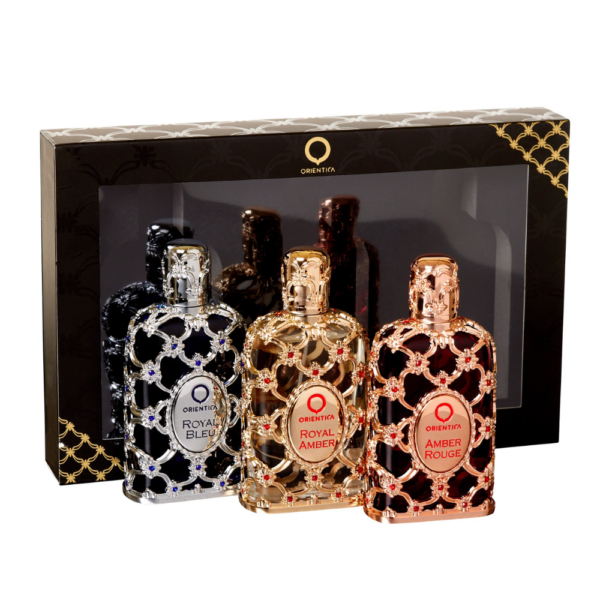 Kit de Perfumes Luxury Collection Amber Rouge + Royal Amber + Royal Bleu Eau de Parfum - 3 x 30ml - Perfume Feminino - Orientica - Image 2